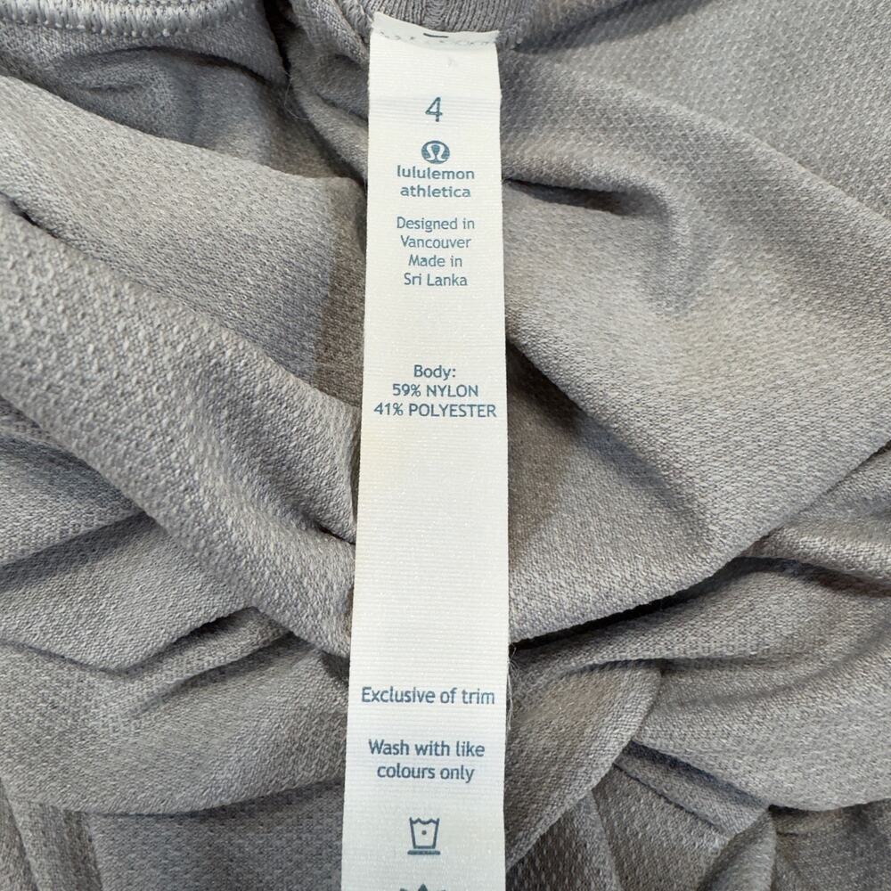 Lululemon In The Flow Dress Heathered Grey 4 - Picture 7 of 8